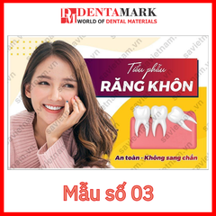 Tranh nha khoa Poster quảng cáo dịch vụ nha khoa: Bọc răng sứ, Dáng răng, Răng không, Điều trị tủy răng