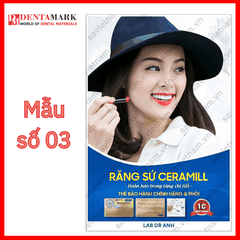 Tranh nha khoa Poster quảng cáo răng sứ Ceramill