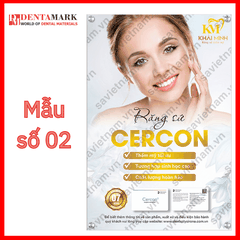 Tranh nha khoa Poster quảng cáo răng sứ Cercon