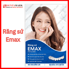Tranh nha khoa Poster quảng cáo răng sứ EMAX