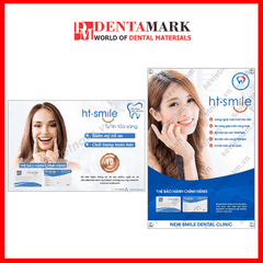 Tranh nha khoa Poster quảng cáo răng sứ HT-SMILE