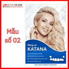 Tranh nha khoa Poster quảng cáo răng sứ KATANA