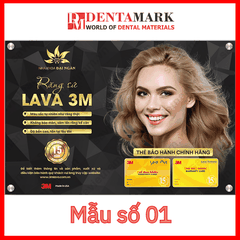 Tranh nha khoa Poster quảng cáo răng sứ Lava 3M