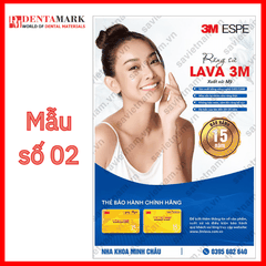 Tranh nha khoa Poster quảng cáo răng sứ Lava 3M