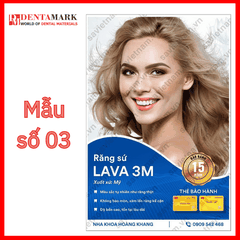 Tranh nha khoa Poster quảng cáo răng sứ Lava 3M