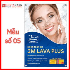Tranh nha khoa Poster quảng cáo răng sứ Lava Plus