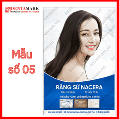 Tranh nha khoa Poster quảng cáo răng sứ NACERA