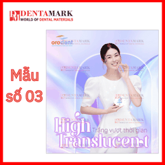 Tranh nha khoa Poster quảng cáo răng sứ Orodent High Translucent