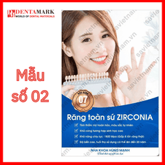 Tranh nha khoa Poster quảng cáo răng sứ ZIRCONIA