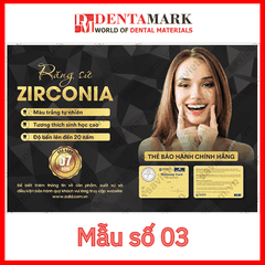Tranh nha khoa Poster quảng cáo răng sứ ZIRCONIA