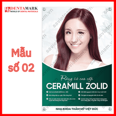 Tranh nha khoa Poster quảng cáo răng sứ ZOLID