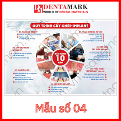 Tranh nha khoa - Tranh quy trình nha khoa: Bọc răng sứ, Cấy ghép implant, Chỉnh nha