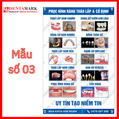 Tranh tư vấn dịch vụ nha khoa: Dáng răng, Atlas giải phẫu hàm răng, Phục hình răng, Viêm nướu và bệnh nha chu, Răng sữa, Nha khoa trẻ em