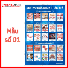 Tranh tư vấn dịch vụ nha khoa, giải phẫu răng, răng sứ thẩm mỹ, implant nha khoa, nắn chỉnh răng, nha khoa trẻ em