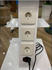 Xe đẩy 3 tầng có ổ điện