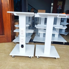 Xe đẩy 3 tầng có ổ điện