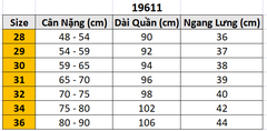 Quần âu cập chun bentino 19611