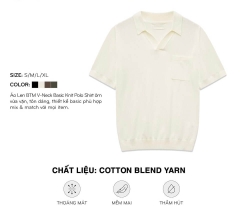 Áo polo len mát mịn BTM 19135