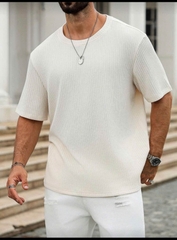 Áo Thun Cotton Dệt Gân Hàn Quốc AT97