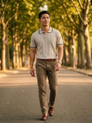 Áo Thun Polo Dệt Cotton KAF PL67