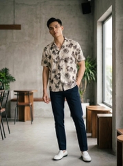 Áo Sơ Mi Cuban Hoạ Tiết KAF SM71