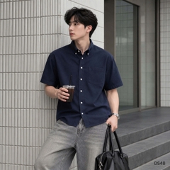 Sơ Mi Tay Ngắn Vải Oxford Cao Cấp SM09