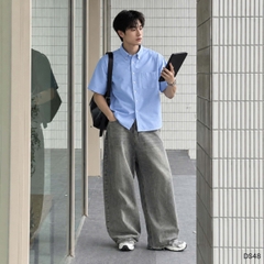 Sơ Mi Tay Ngắn Vải Oxford Cao Cấp SM09