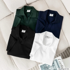 Áo polo dệt gân BTM 8708