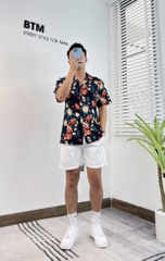 Áo sơ mi ngắn tay họa tiết BTM 4538