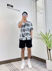 Áo sơ mi ngắn tay họa tiết BTM 4538