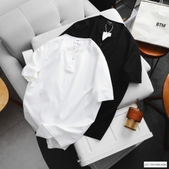 Áo Thun Trơn Cổ Henley Hàn Quốc AT24