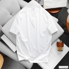 Áo Thun Trơn Cổ Henley Hàn Quốc AT24