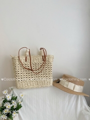 Túi cói XT thưa dây hột