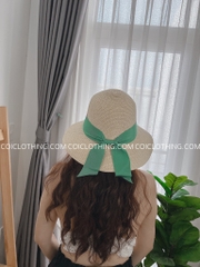 Nón cói FLAFIA cụp vành nơ
