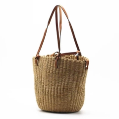 Túi Cói Bucket trơn