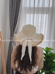 Nón cói lafia vành xước