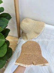 Nón cói mềm cúp nhỏ viền ren