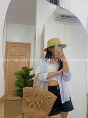 Nón cói cứng viền