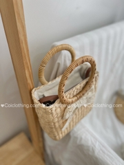 Lục bình chữ nhật quai xách