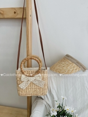Lục bình chữ nhật quai xách