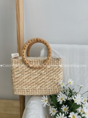 Lục bình chữ nhật ngang quai tròn