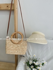 Lục bình chữ nhật ngang quai tròn