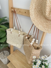 Túi cói XT thưa dây hột
