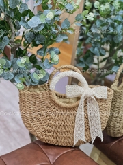 Túi cói bán nguyệt nhỏ