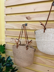 Túi Cói Bucket trơn
