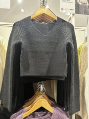 349202 áo len cổ tim croptop