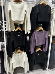 349202 áo len cổ tim croptop