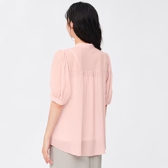 Áo sơmi voan Gu 340431