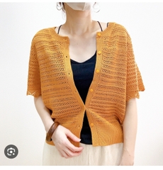 Áo carigan ren lỗ 338918