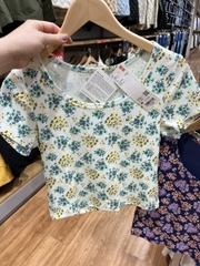 Aó phông croptop hoa nhí uni 451814/ 449352